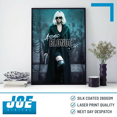 2017 Biondo ATOMICA-MOVIE FILM POSTER stampa A3 A4 A5-Home Decor 