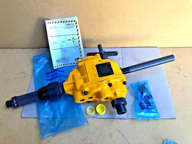 Atlas Copco Screw Feed Drill RAB12 L450 - 450 RPM Free Speed. Pneumatic Drill