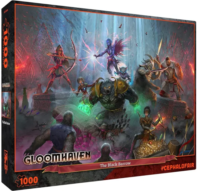 Gloomhaven: The Black Barrow Jigsaw Puzzle, 1000 Pieces