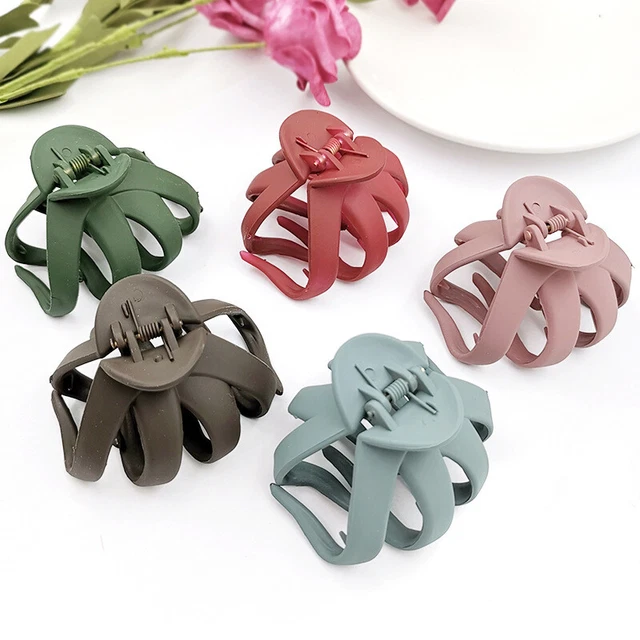 Large Geometric Frosted Hair Claws Crab Hair Clips Barrettes Hair Accessories