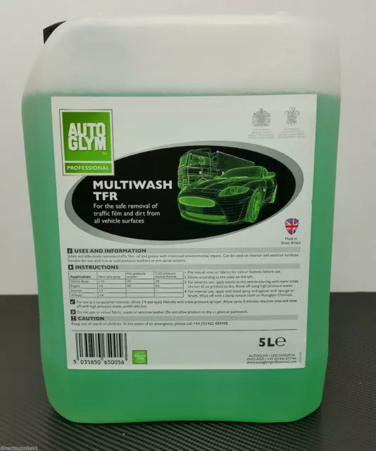 NEW Autoglym Professional MULTIWASH TFR POWERMAX 5L 5 Litre FREE AIR FRESHENER