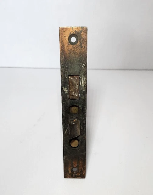 Vintage Corbin Cast Iron Interior Door Mortise Lock Hardware w/ Skeleton Keyhole