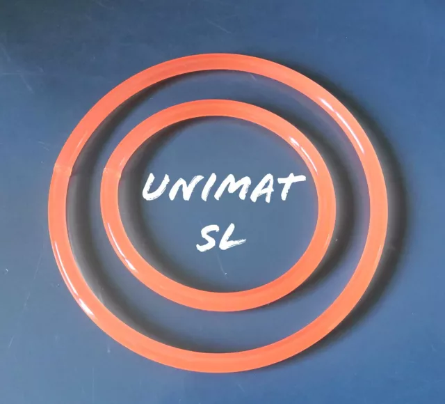 Emco Unimat SL Lathe Drive Belts PU Polyurethane Rubber Pair Set SL1000 DB 200