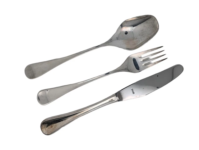 ROBBE BERKING Silber 925er Sterling Design 35 Besteck für eine Person 3 Teilig
