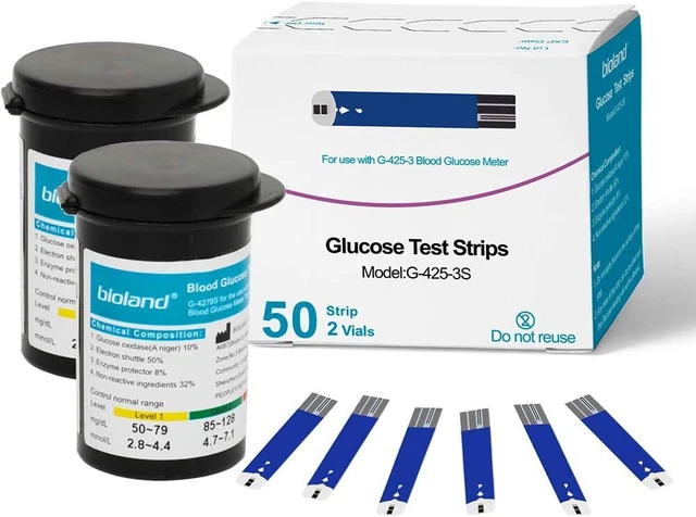 GeChek2 Blood Glucose Test Strips X 50 & Lancets X 50 For UK Diabetics