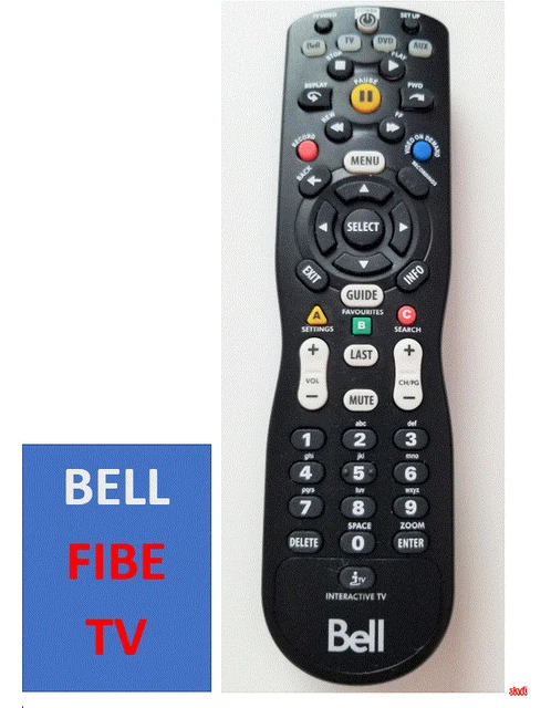 BELL INTERACTIVE ITV Fibe TV Box Remote Control Brand New With Manual ...