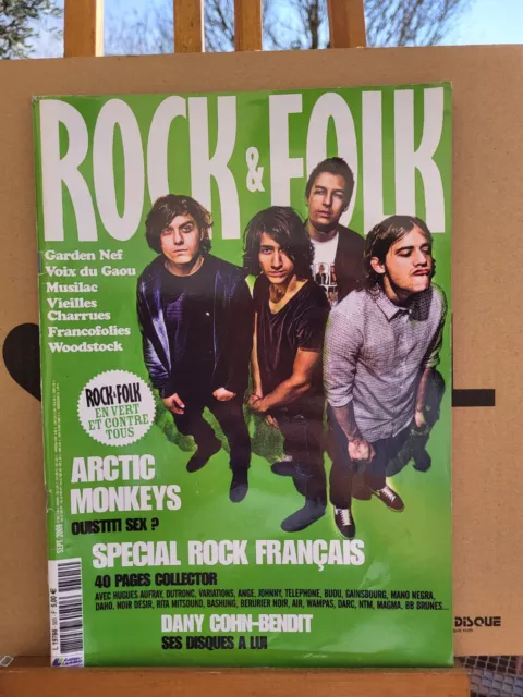 Revue Rock & Folk N° 505 Dossiers : Spécial Rock Français, Johnny, Bashung.  TBE