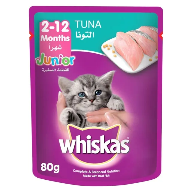 Bolsa de comida húmeda para gatito atún junior 80 g envío gratuito a todo el mundo