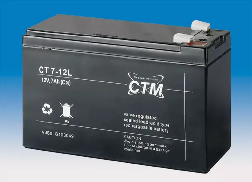 CTM CT 7-12 VdS Batterie - 7 Ah - 12 V