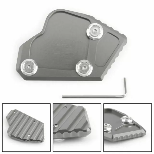 Pad Estensione Piastra Cavalletto Laterale Per Bmw K1600 Gt Gtl 2011-15 Titanio