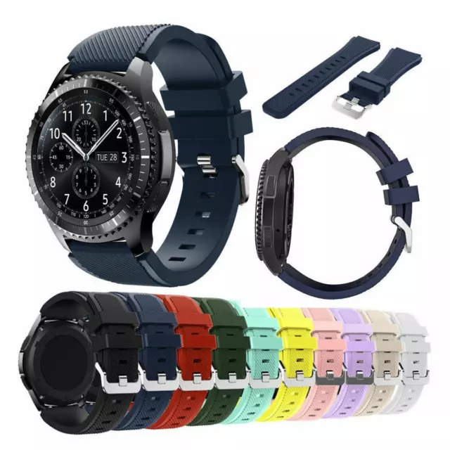 Replacement Soft Silicone 22mm Band Strap Bracelet For Samsung Galaxy Watch 46mm