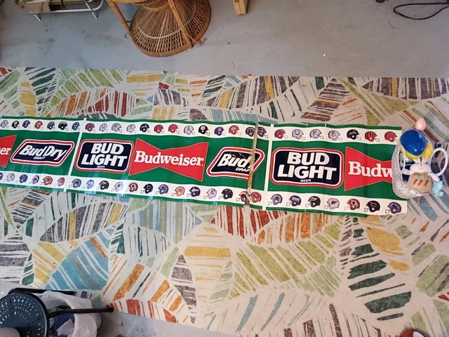 Borde de papel tapiz vintage 1991 Anneuser-Bush de la NFL