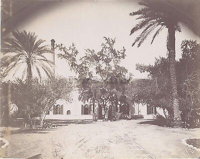 Egypte Villa Canal de Suez Histoire Vintage Albumine ca 1895