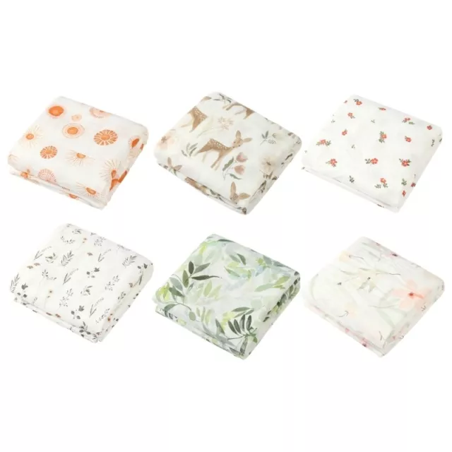 Muslin Swaddles Wrap Lightweight & Versatile Baby Blanket Cover for Boys Girls