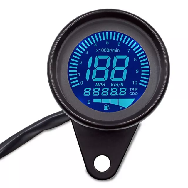 Motorcycle Tachometer Speedometer LCD Digital Rev Counter Zaddox TXR