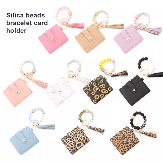 Keychain Bag Wallet Decoration Key Chain Snap Button Card Holder Bracelet