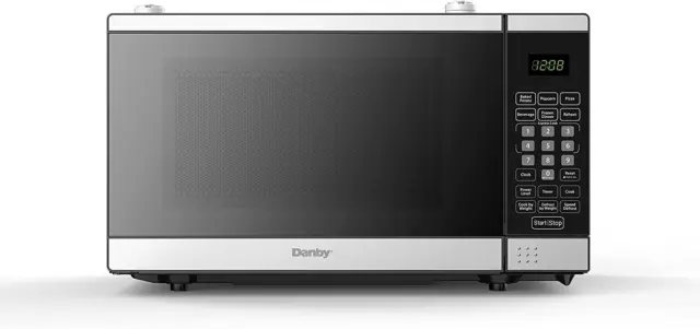 Danby DDMW007501G1 Countertop Microwave, Stainless Steel