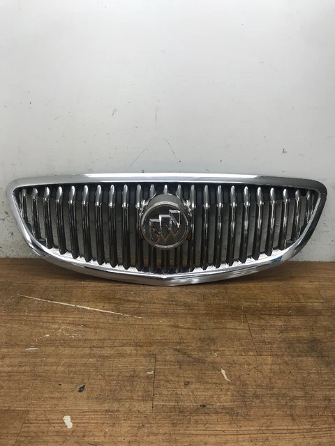 08 09 10 11 12 Buick Enclave Front UPPER Bumper Grille Chrome w/ BRACKETS OEM
