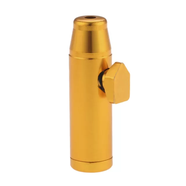 Metal Dispenser Gold Durable Herb Powder Tobacco Sniffer Smoking Cigarette Tool