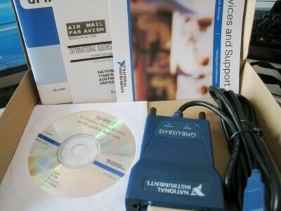 National Instruments Interface Box Assembly NATIONAL INSTRUMENS NI GPIB-USB-HS Interface Adapter IEEE 488 New In ...