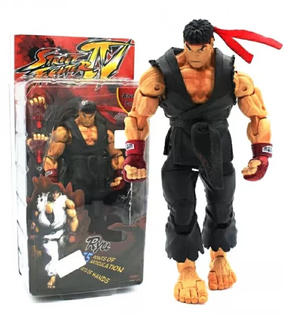 New Capcom Street Fighter IV Black Ryu Action Figure Box Set