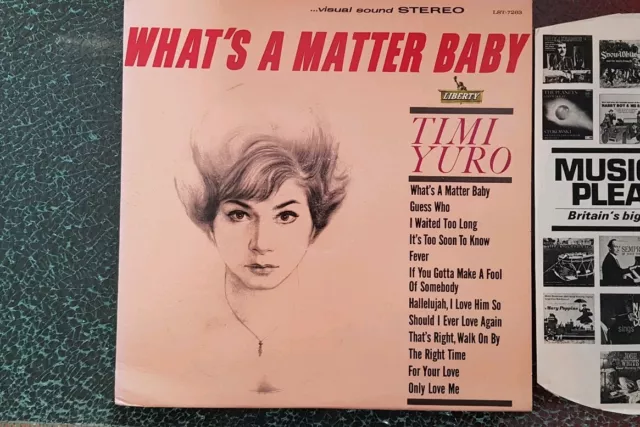 TImi Yuro 	What's A Matter Baby ARVHIVE COPY LST-7203	STEREO LP Great Condition!