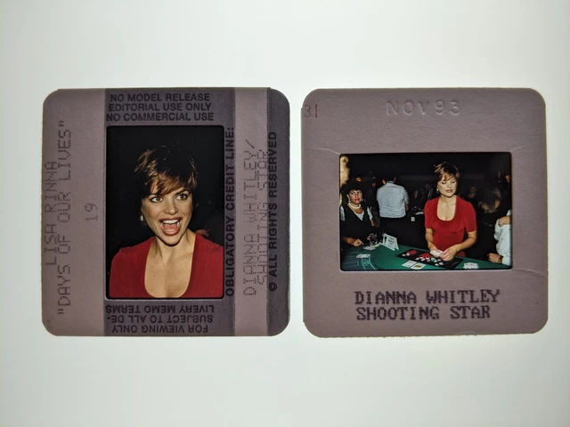 Dw5-452 Lisa Rinna Lot (2) 35Mm Orig Slide Via Dianna Whitley