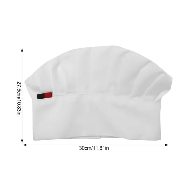 Adjustable Elastic Adult Chef Hat Baker Kitchen Cooking Chef Cap (White) New SD