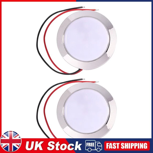 Waterproof 12V 24V Auto 24 SMT LED Dome Reading Lamp for Caravan RV Marine Car