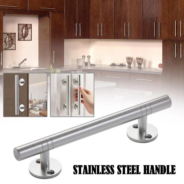 Stainless Steel T-Bar Modern Kitchen Cabinet Door Handles Pulls Knobs W M9S1