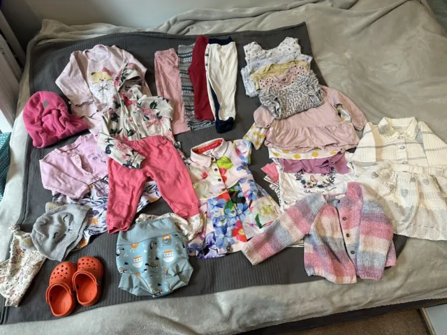 baby girls clothes 6-12 months bundle 30 items (crocs, next, Ted baker, Uniqlo)