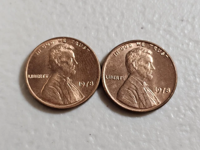 1978 LINCOLN CENTs Lot Of 2 Free Shipping