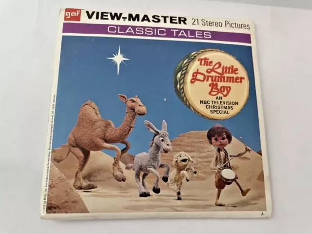 VINTAGE GAF VIEW Master Reels THE LITTLE DRUMMER BOY pics for viewmaster  $32.95 - PicClick AU