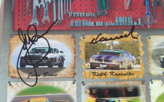 Signed 2013 TCM Touring Car Masters Poster signed x 7 drivers 2