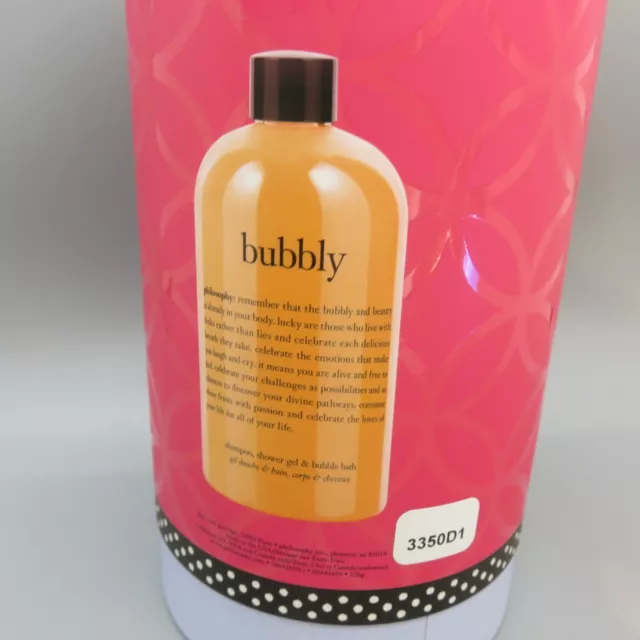 Philosophy Shampoo Shower Gel Bubble Bath Congrats Bubbly 16 fl oz 3