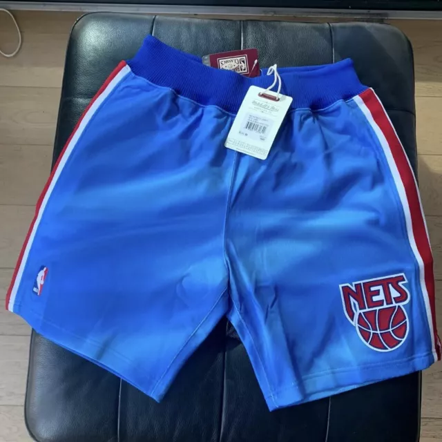 Mitchell & Ness 90-91 New Jersey Nets NBA Brooklyn Authentic Shorts
