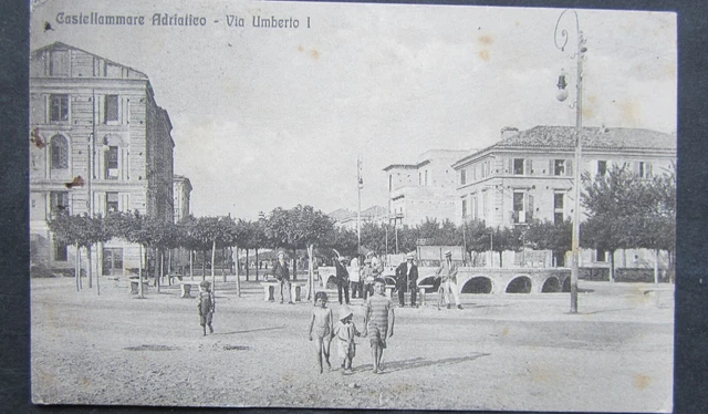 Castellammare Adriatico (Pescara) Via Umberto I° Viaggiata Alterocca