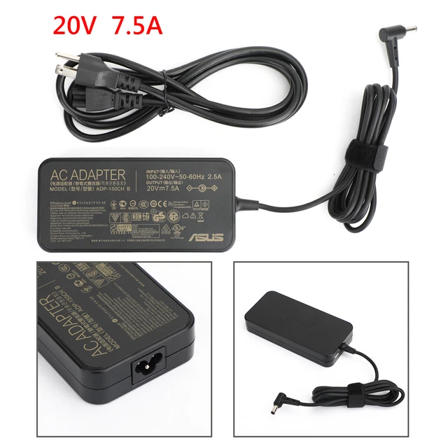20V 7.5A 6.0*3.7MM Charger AC-Adapter ADP-150CH B A18-150P1A for ASUS ...