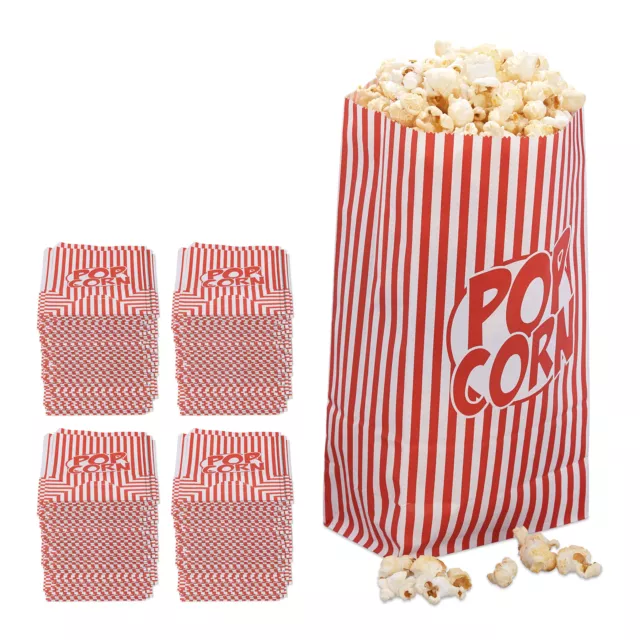 576 x Popcorntüten Popcorneimer Popcornbox Popcornverpackung Snacktüten im Set