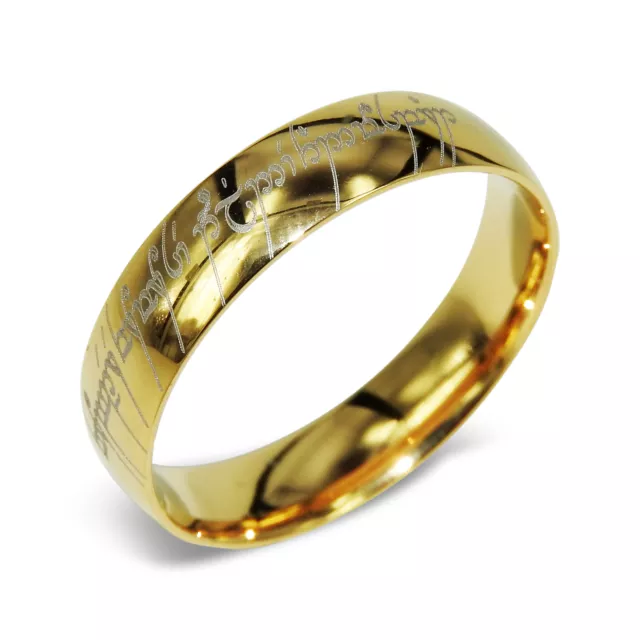 Bague de mariage personnalisée en titane or jaune 18 carats AB057