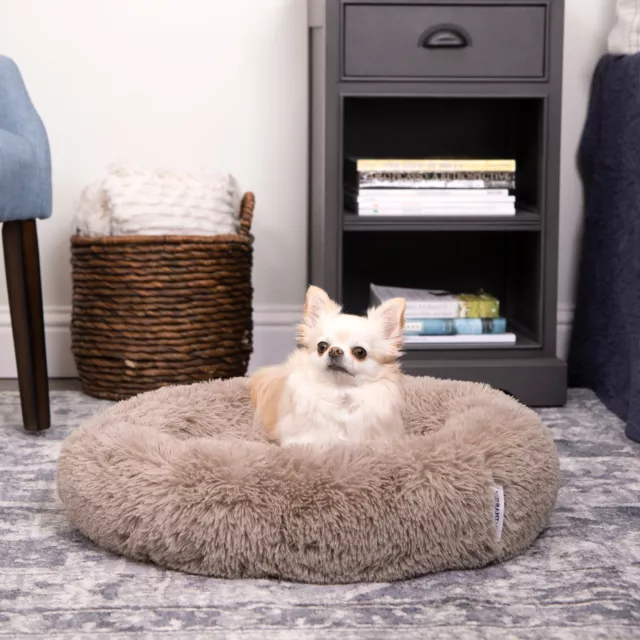 Cozy Lounger Pet Bed Small Mattress Warm Pat Plush Dog Cat Cushion Bed 24"x24"