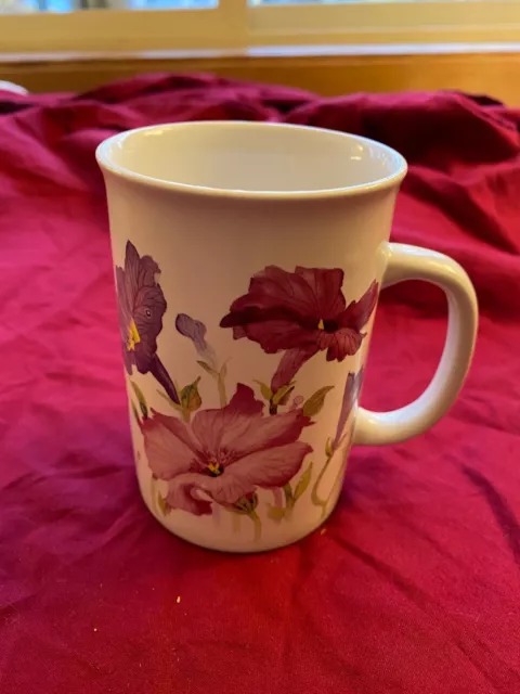 Otagiri, USA, 4" Mug,  Handle, Floral Pattern V. Pfeiffer Advantage Collection