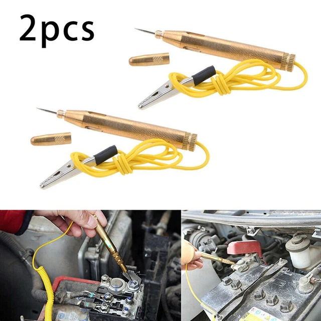2x Test Luce Sonda Penna Auto Circuito Fusibile Rame Compatto Struttura