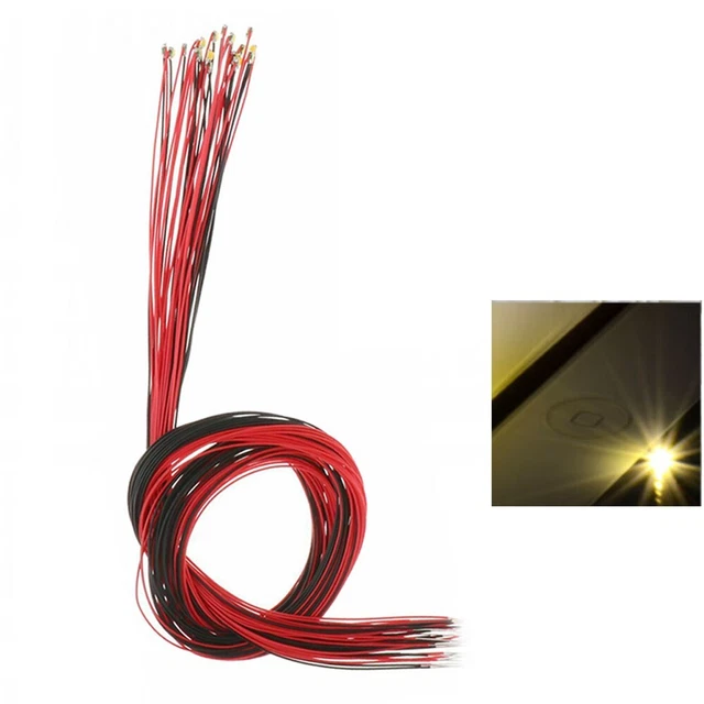 15 X Kit Illuminazione Led Pre Cablato Rosso #0402 Lampade Led Pre - Foto 4