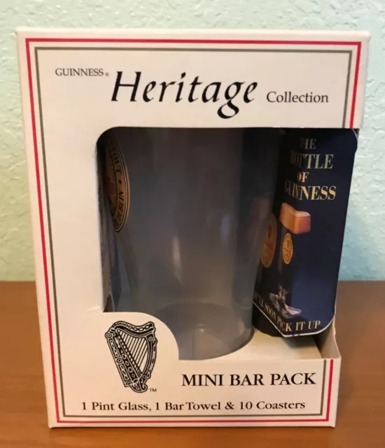Guinnes Heritage Collection Mini Bar Pack Complete In Box (CIB) 
