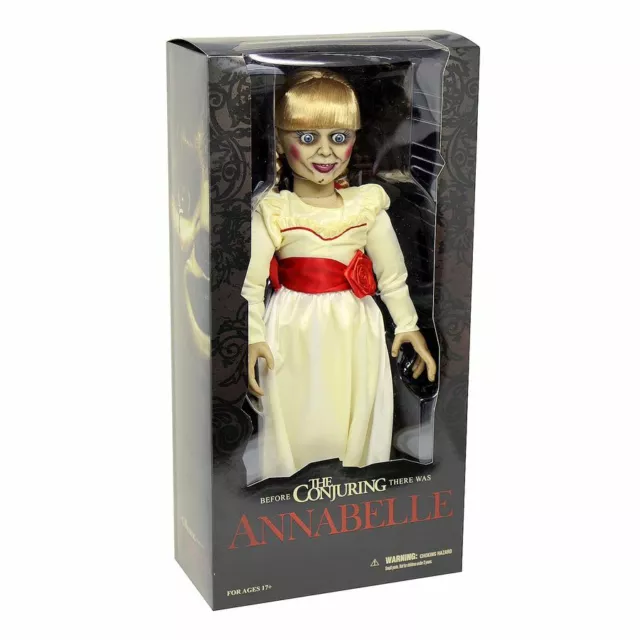 The Conjuring ANNABELLE Prop Replica Doll Horror Puppe 45cm 18" 1/4 Mezco Toys.