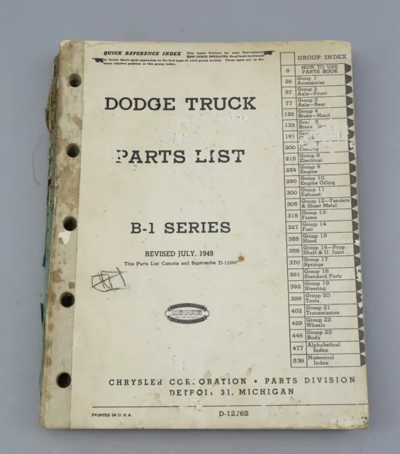 1948 dodge on sale truck parts