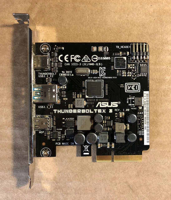 ASUS THUNDERBOLTEX 3 Expansion Card for ASUS Motherboards USB 3.1 30W