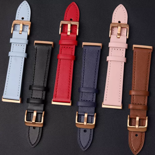 for Fitbit Versa 4/3 Sense 2/Sense Watch Genuine Leather Strap Band Wrist Straps