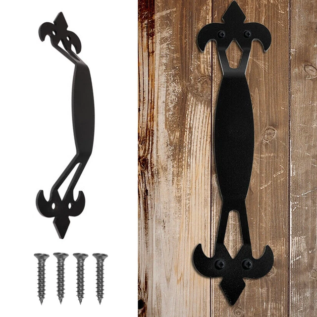 11" in Rustic Sliding Barn Door Handle Pull Iron Cabinet Garage Closet Hardware